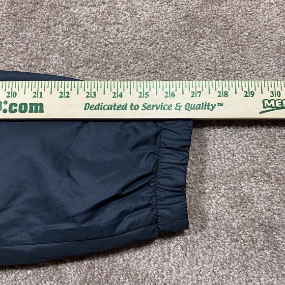 Basquiat Members Only Jacket L Black Hooded Windbreaker Crown Dino Art - Picture 10 of 10